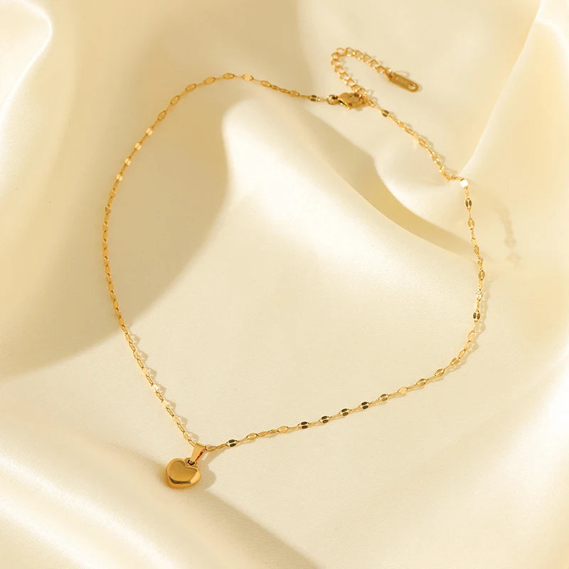 EILIECK 18K Gold Plated Heart Jewelry Set for Women
