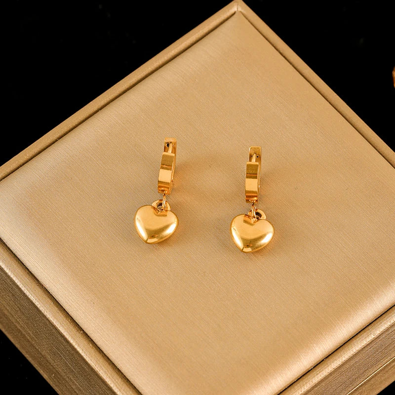 EILIECK 18K Gold Plated Heart Jewelry Set for Women