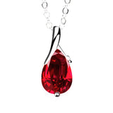 New Arrival 925 Sterling Silver Pendant Shiny Silver Necklace with AAA Zircon Austrian crystals Jewelry for women RJ141